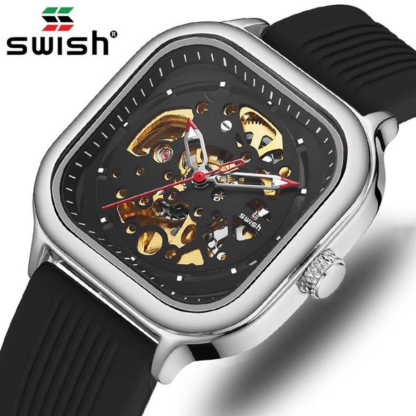 wristwatches men tourbillon mechanical watch black automatic watches waterproof stainless steel business square skeleton wristwatch male, Slivery;brown
wristwatches men tourbillon mechanical watch black automatic watches waterproof stainless steel business square skeleton wristwatch male, Slivery;brown