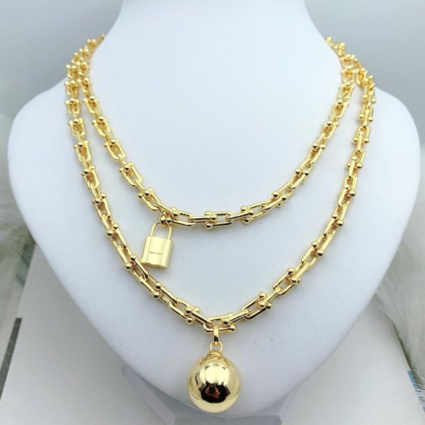 chains women's sterling silver necklace ball and lock thick chain classic style high-end jewelry gift 3 colors
chains women's sterling silver necklace ball and lock thick chain classic style high-end jewelry gift 3 colors