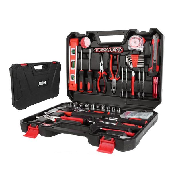 professional hand tool sets general household car repair kit with plastic toolbox storage case socket wrench screwdriver knife
professional hand tool sets general household car repair kit with plastic toolbox storage case socket wrench screwdriver knife