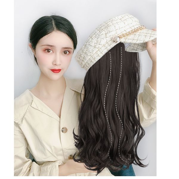 women's net wig red hat integration winter small fragrance long curly hair big wave nature full headgear factory, Black;brown
women's net wig red hat integration winter small fragrance long curly hair big wave nature full headgear factory, Black;brown