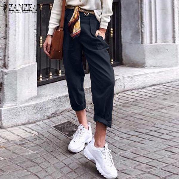 women's pants & capris fashion casual harem autumn trousers 2021 zanzea elegant side zipper long pant female solid pantalon palazzo s-5, Black;white
women's pants & capris fashion casual harem autumn trousers 2021 zanzea elegant side zipper long pant female solid pantalon palazzo s-5, Black;white