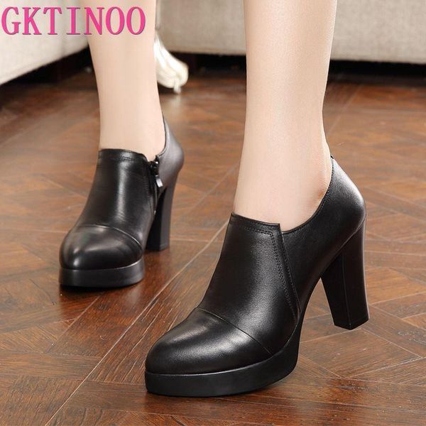 dress shoes spring and autumn women's thick high heels fashion women genuine leather first layer of cowhide platform pumps, Black
dress shoes spring and autumn women's thick high heels fashion women genuine leather first layer of cowhide platform pumps, Black