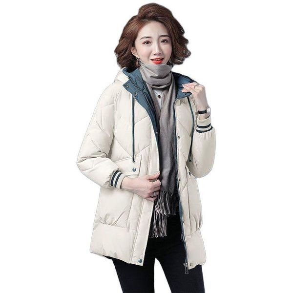 women's down & parkas 2021 cotton clothes mid-length winter loose thicken fashion lady jacket hooded overcoat parka, Black
women's down & parkas 2021 cotton clothes mid-length winter loose thicken fashion lady jacket hooded overcoat parka, Black