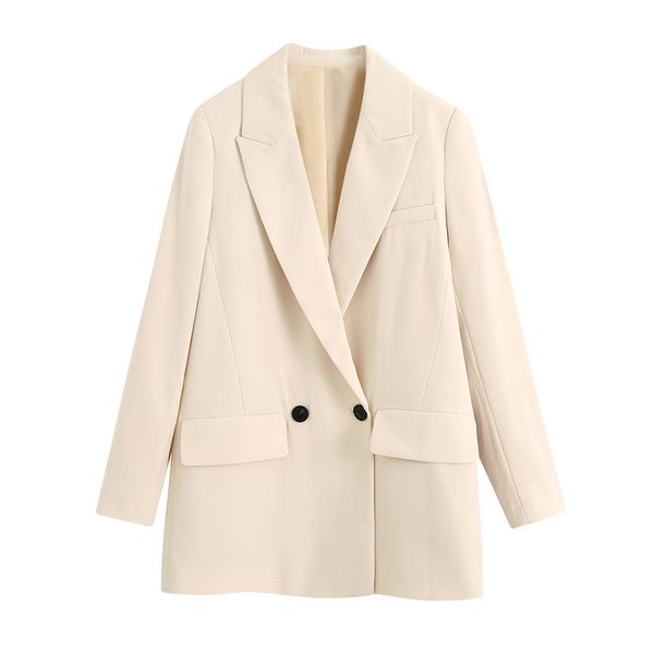 spring women's suit coat offical lady solid notched collar loose blazer women causal jacket 210430, White;black
spring women's suit coat offical lady solid notched collar loose blazer women causal jacket 210430, White;black