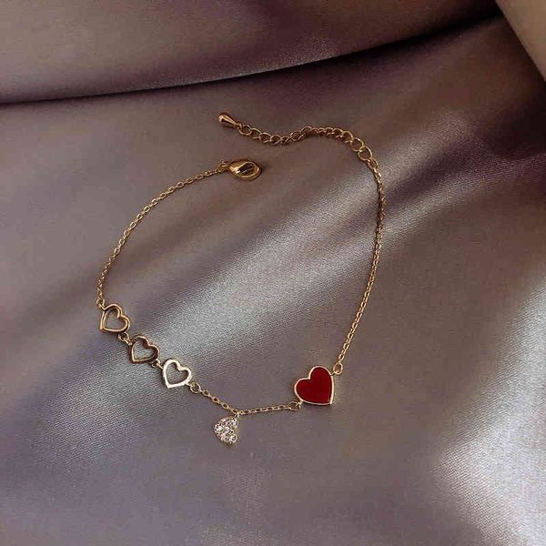 chinese-style products real gold electroplating red peach heart love bracelet women's minority design handkerchief girl fresh korean tr
chinese-style products real gold electroplating red peach heart love bracelet women's minority design handkerchief girl fresh korean tr
