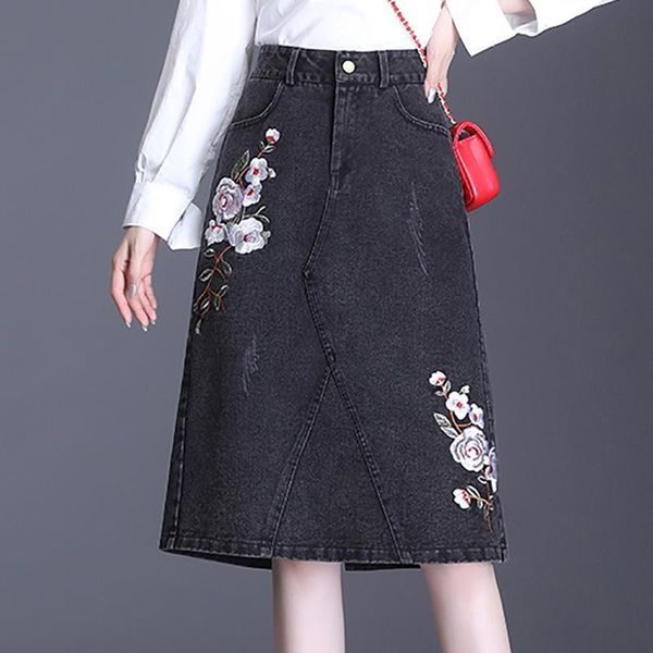 skirts 2021summer korean high waist slim stretch denim skirt simple black all-match plus size women a-line long
skirts 2021summer korean high waist slim stretch denim skirt simple black all-match plus size women a-line long
