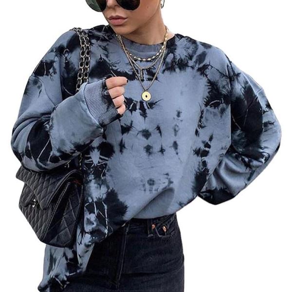 women's hoodies & sweatshirts 2021 autumn and winter street sweatertemperament pullover round neck tie-dyed loose lady harajuku style r, Black
women's hoodies & sweatshirts 2021 autumn and winter street sweatertemperament pullover round neck tie-dyed loose lady harajuku style r, Black