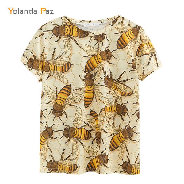 yolanda paz men/women 3d t shirts good quality fashion breathable comfort bee printing short sleeve o-neck tees, White
yolanda paz men/women 3d t shirts good quality fashion breathable comfort bee printing short sleeve o-neck tees, White