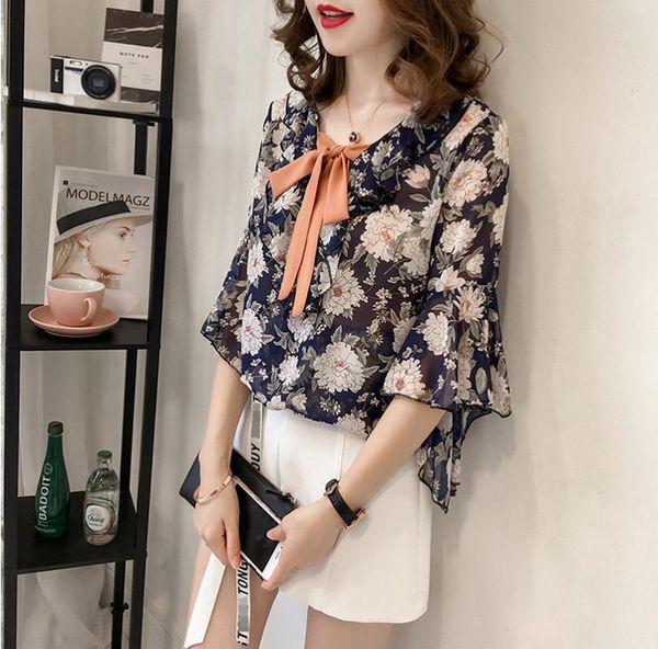 women's blouses & shirts blouse chiffon casual girls shirt print fashion loose plus size short sleeve summer office lady blusas houthio, White
women's blouses & shirts blouse chiffon casual girls shirt print fashion loose plus size short sleeve summer office lady blusas houthio, White