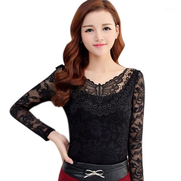 women autumn bottom shirt long sleeves lace mesh v neck pullover female helh889 women's t-shirt, White
women autumn bottom shirt long sleeves lace mesh v neck pullover female helh889 women's t-shirt, White