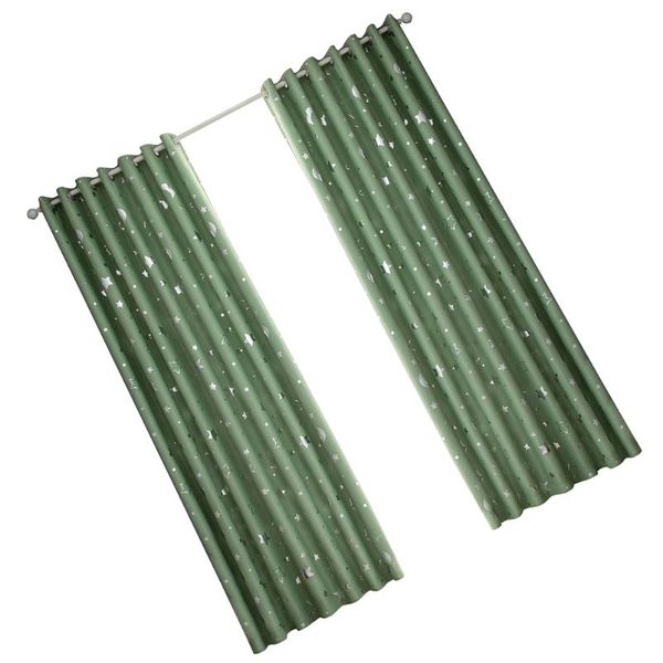 curtain & drapes 1 pc simple fashion window silver stars moon blackout heat insulation punching - 100x130cm (green)
curtain & drapes 1 pc simple fashion window silver stars moon blackout heat insulation punching - 100x130cm (green)