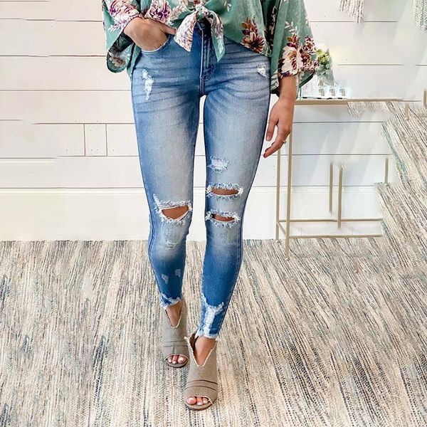 women's jeans autumn winter woman vintage skinny solid color streetwear high waisted ripped for denim trousers 2021, Blue
women's jeans autumn winter woman vintage skinny solid color streetwear high waisted ripped for denim trousers 2021, Blue