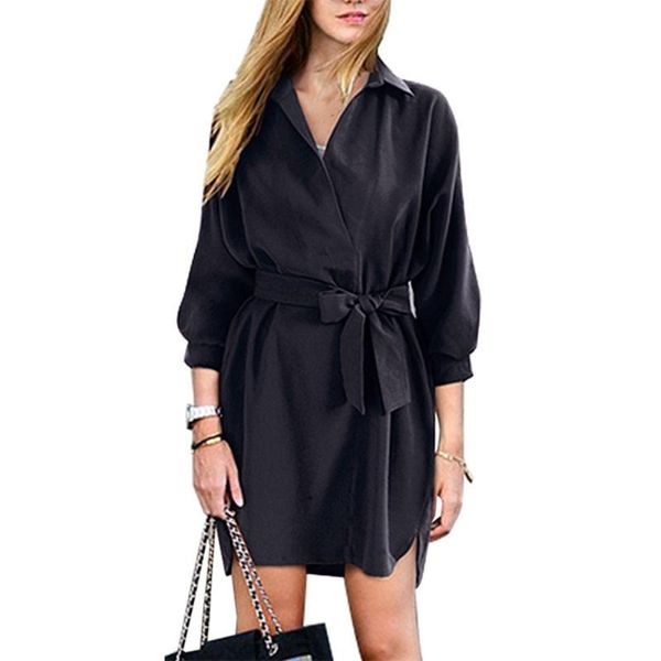 women's trench coats shirts solid color division bandage turn down collar shirt midi, Tan;black
women's trench coats shirts solid color division bandage turn down collar shirt midi, Tan;black