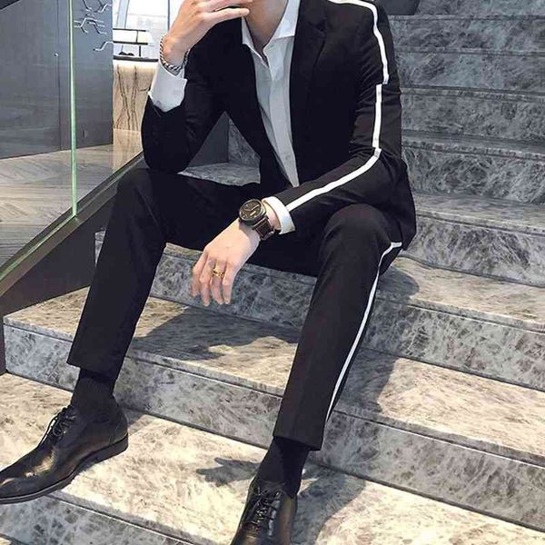 men's suits & blazers casual black wedding korea groom tuxedo men's suits hombre fine men blazer two jacket parts + pants 3wgd, White;black
men's suits & blazers casual black wedding korea groom tuxedo men's suits hombre fine men blazer two jacket parts + pants 3wgd, White;black