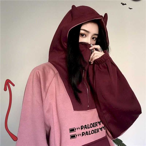 cartoon ear hoodies autumn winter plus velvet thickening female korean version loose student hooded jacket trend 210526, Black
cartoon ear hoodies autumn winter plus velvet thickening female korean version loose student hooded jacket trend 210526, Black