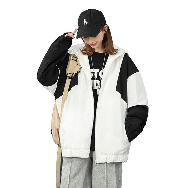 women hooded bomber jacket waterproof hip hop streetwear clothes outdoor sportswear coats windbreaker jackets women's, Black;brown
women hooded bomber jacket waterproof hip hop streetwear clothes outdoor sportswear coats windbreaker jackets women's, Black;brown