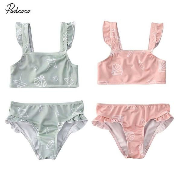 summer swimsuit 2pcs set kids baby girls ruffle bikini swimwear shell print bathing suit one-pieces, Black
summer swimsuit 2pcs set kids baby girls ruffle bikini swimwear shell print bathing suit one-pieces, Black