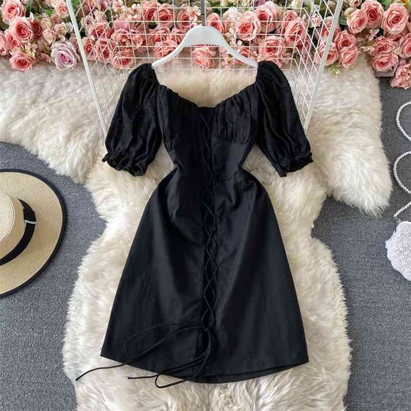 summer korean version of the slim vestidos female square collar clavicle short sleeve mini dress c849 210506, Black;gray
summer korean version of the slim vestidos female square collar clavicle short sleeve mini dress c849 210506, Black;gray