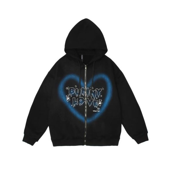 men's hoodies & sweatshirts 2021 y2k zip-up hoodie women hip-hop streetwear graffiti heart letter bear print sweatshirt autumn harajuku, Black
men's hoodies & sweatshirts 2021 y2k zip-up hoodie women hip-hop streetwear graffiti heart letter bear print sweatshirt autumn harajuku, Black