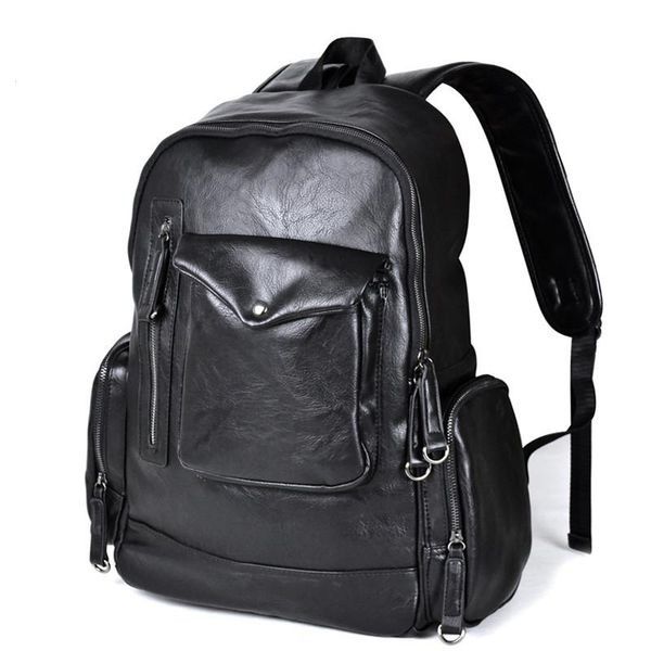 backpack leather men's youth school bags for teenagers male black color fashion travel backpacks bag
backpack leather men's youth school bags for teenagers male black color fashion travel backpacks bag
