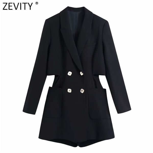 women vintage double breasted suits style chic playsuits office lady business shorts siamese brand rompers p1011 210420, Black;white
women vintage double breasted suits style chic playsuits office lady business shorts siamese brand rompers p1011 210420, Black;white