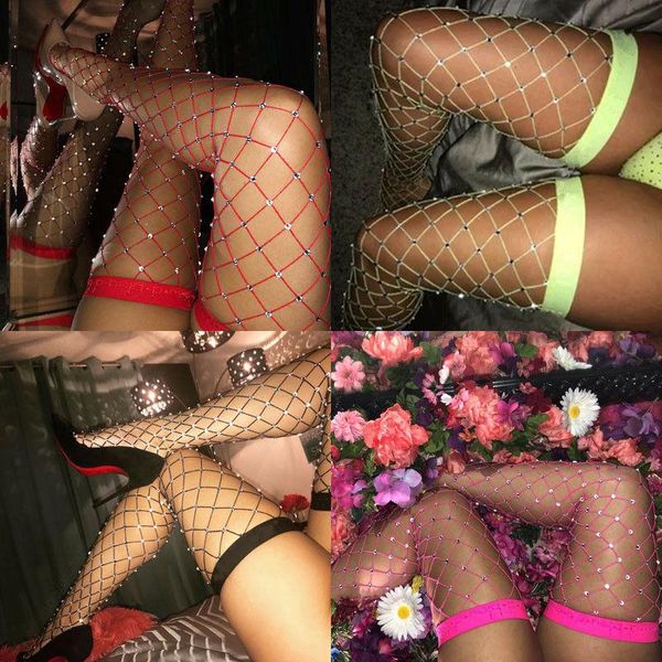 women crystal rhinestone fishnet net mesh stockings pantyhose elastic red black yelower solid sell socks & hosiery, Black;white
women crystal rhinestone fishnet net mesh stockings pantyhose elastic red black yelower solid sell socks & hosiery, Black;white