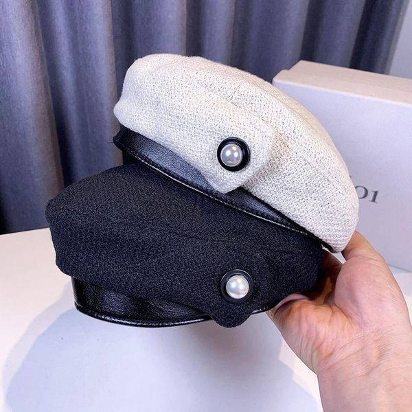 berets designer beret hat for women lolita baret cap with pearl french spring painter octagonal hats solid color, Blue;gray
berets designer beret hat for women lolita baret cap with pearl french spring painter octagonal hats solid color, Blue;gray
