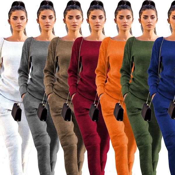 tracksuit two piece set women tracksuits knitted sweater long sleeve pants 2 pieces sets womens suits, Gray
tracksuit two piece set women tracksuits knitted sweater long sleeve pants 2 pieces sets womens suits, Gray