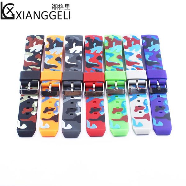 watch bands accessories 22mm silicone strap pin buckle for camouflage curved interface men and women outdoor sports band., Black;brown
watch bands accessories 22mm silicone strap pin buckle for camouflage curved interface men and women outdoor sports band., Black;brown