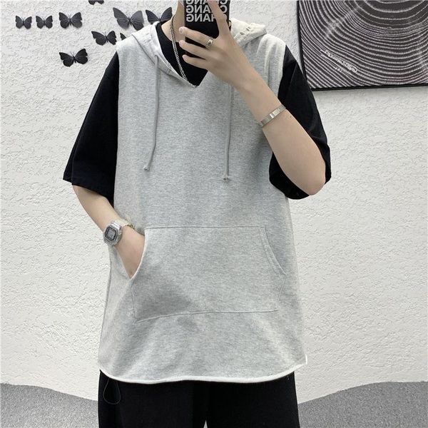 men's hoodies & sweatshirts spring sleeveless hoodie fashion black gray casual hooded sweatshirt men streetwear loose hip hop pullover
men's hoodies & sweatshirts spring sleeveless hoodie fashion black gray casual hooded sweatshirt men streetwear loose hip hop pullover