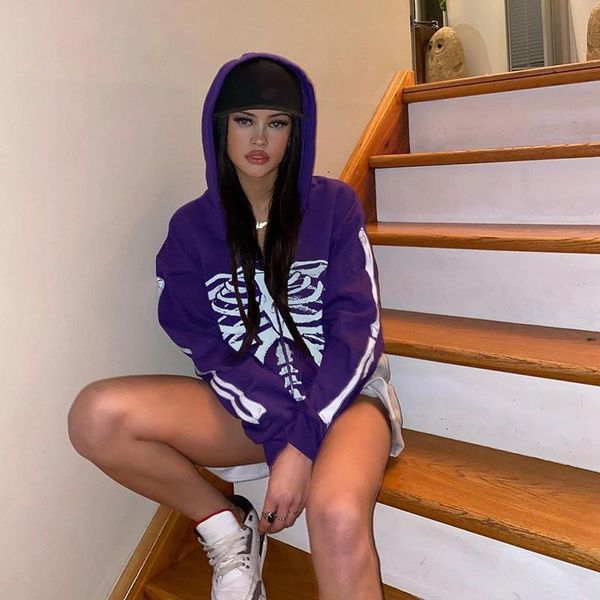 women's hoodies & sweatshirts 2021 retro skeleton print y2k hooded jackets streetwear gothic casual zip up coats autumn fashion 2000s c, Black
women's hoodies & sweatshirts 2021 retro skeleton print y2k hooded jackets streetwear gothic casual zip up coats autumn fashion 2000s c, Black