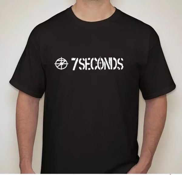 7 seconds seven thrash hardcore punk rock band t shirt tee, White;black
7 seconds seven thrash hardcore punk rock band t shirt tee, White;black