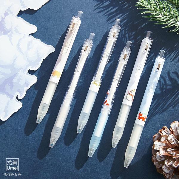 6pcs/set lce season gel pens retractable 0.5mm fine point press pen black school supplies kawaii
6pcs/set lce season gel pens retractable 0.5mm fine point press pen black school supplies kawaii