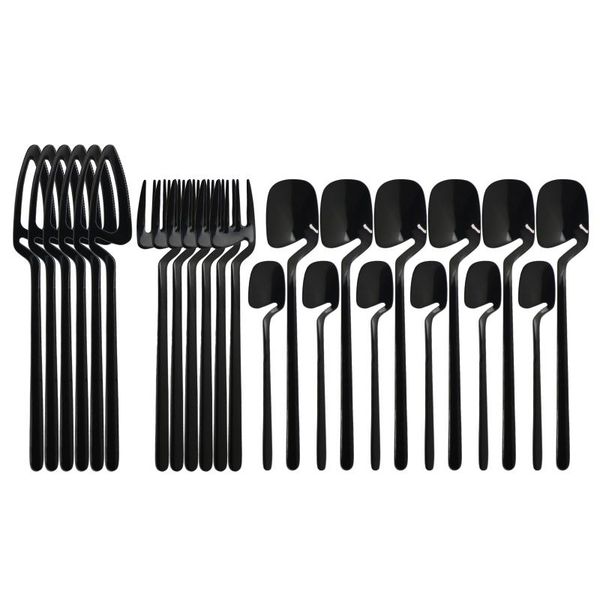 dinnerware sets 24pcs black decor knife spoon fork cutlery set tableware kitchen flatware ice cream desserts soup coffee use
dinnerware sets 24pcs black decor knife spoon fork cutlery set tableware kitchen flatware ice cream desserts soup coffee use
