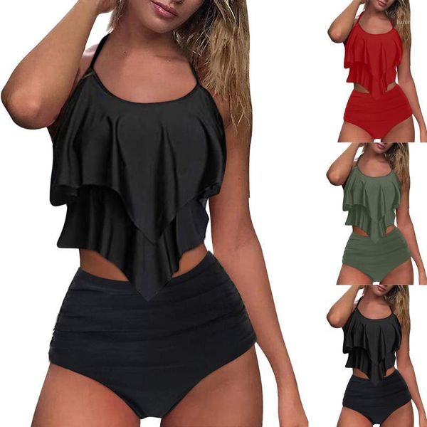 high waist bikini 2021 ruffle swimwear women print swimsuit push up bikinis plus size bathing suits beach wear biquini set women's, White;black
high waist bikini 2021 ruffle swimwear women print swimsuit push up bikinis plus size bathing suits beach wear biquini set women's, White;black