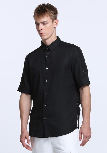 s-6xl 2021 men's bigbang hair stylist street show ribbon splicing short sleeve shirt coat plus size costumes casual shirts, White;black
s-6xl 2021 men's bigbang hair stylist street show ribbon splicing short sleeve shirt coat plus size costumes casual shirts, White;black
