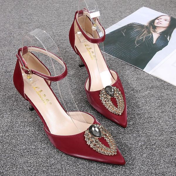 fashion 2021 summer women's sandals silk rhinestones buckle strap 6cm 8cm thin high heels pointed toe shallow back shoes, Black
fashion 2021 summer women's sandals silk rhinestones buckle strap 6cm 8cm thin high heels pointed toe shallow back shoes, Black