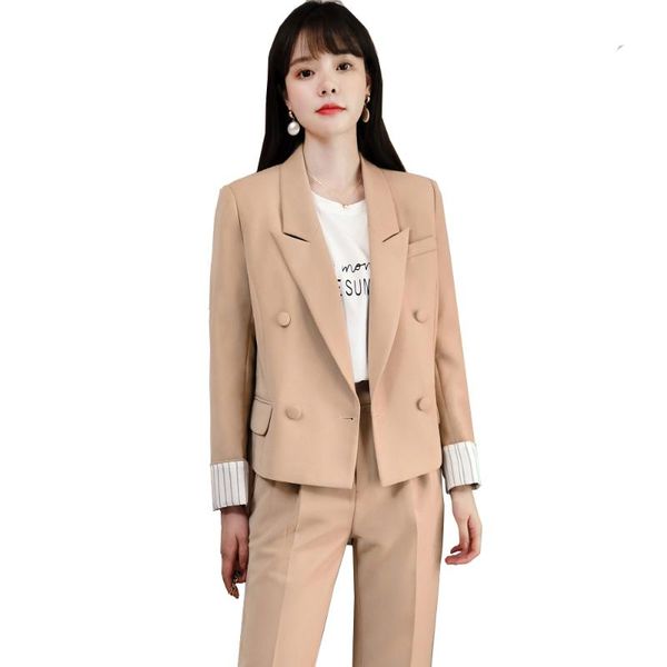 women's two piece pants women pant suit office ladies business interview work wear 2 set long sleeve loose short blazer and tro, White
women's two piece pants women pant suit office ladies business interview work wear 2 set long sleeve loose short blazer and tro, White