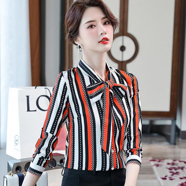 fall spring yellow striped shirt for women fashion plus size korean slim office long sleeve bow elegant blouse women's blouses & shirt, White
fall spring yellow striped shirt for women fashion plus size korean slim office long sleeve bow elegant blouse women's blouses & shirt, White