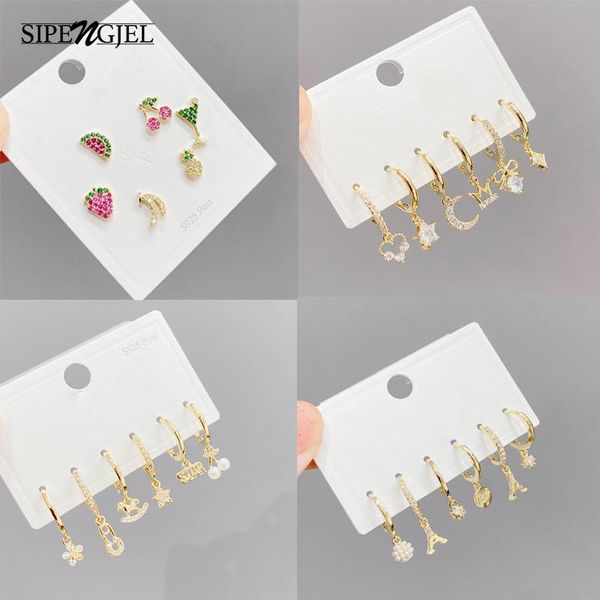 hoop & huggie fashion rainbow colorful zircon fresh fruit pendant earrings sets cute accessories dangle for women jewelr, Golden;silver
hoop & huggie fashion rainbow colorful zircon fresh fruit pendant earrings sets cute accessories dangle for women jewelr, Golden;silver