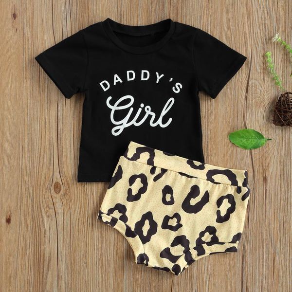 clothing sets 0-24m lovely baby girls summer clothes letter pattern short sleeve black t-shirt+leopard print shorts 2pcs casual outfits, White
clothing sets 0-24m lovely baby girls summer clothes letter pattern short sleeve black t-shirt+leopard print shorts 2pcs casual outfits, White