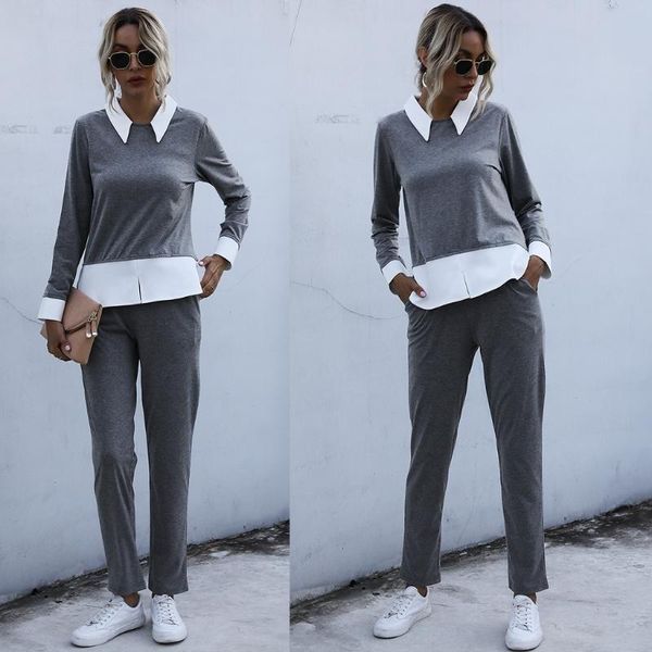 casual dresses women two piece outfits round neck long sleeve pullover pants jl0r, Black;gray
casual dresses women two piece outfits round neck long sleeve pullover pants jl0r, Black;gray