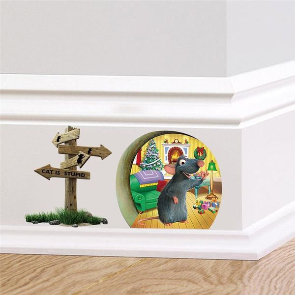 wall stickers funny 3d mouse hole for kitchen bedroom baseboard home decoration diy cartoon animal mural art pvc decals
wall stickers funny 3d mouse hole for kitchen bedroom baseboard home decoration diy cartoon animal mural art pvc decals
