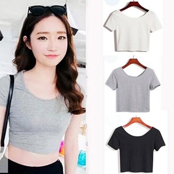 women's t-shirt 2021 summer women t-shirts short white tees casual o neck crop sleeve bare midriff bottom female
women's t-shirt 2021 summer women t-shirts short white tees casual o neck crop sleeve bare midriff bottom female
