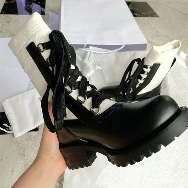 boots 2021 autumn women's shoes color matching round toe british style strappy platform socks flat ankle, Black
boots 2021 autumn women's shoes color matching round toe british style strappy platform socks flat ankle, Black