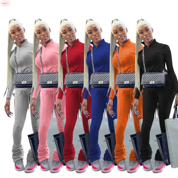 women's two piece pants h8359 european and american clothing solid color zipper street casual pile two-piece suit, White
women's two piece pants h8359 european and american clothing solid color zipper street casual pile two-piece suit, White