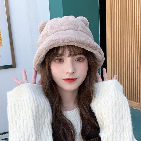 wide brim hats women's winter hat 2021 bear ear ball plush fisherman fashion autumn and leopard print bucket soft warm, Blue;gray
wide brim hats women's winter hat 2021 bear ear ball plush fisherman fashion autumn and leopard print bucket soft warm, Blue;gray