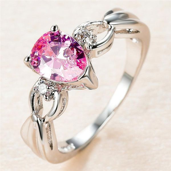 trendy female water drop crystal ring charm silver color thin wedding rings for women dainty pink zircon stone engagement, Slivery;golden
trendy female water drop crystal ring charm silver color thin wedding rings for women dainty pink zircon stone engagement, Slivery;golden
