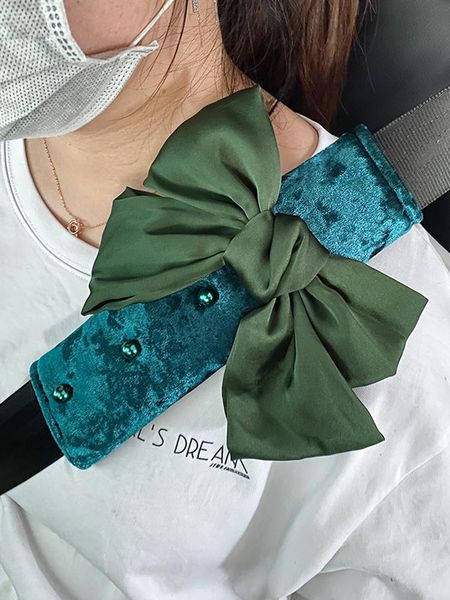safety belts & accessories korean-style pearl bow shoulder pads green universal car seat belt cover silk short velvet padding cushion interi
safety belts & accessories korean-style pearl bow shoulder pads green universal car seat belt cover silk short velvet padding cushion interi