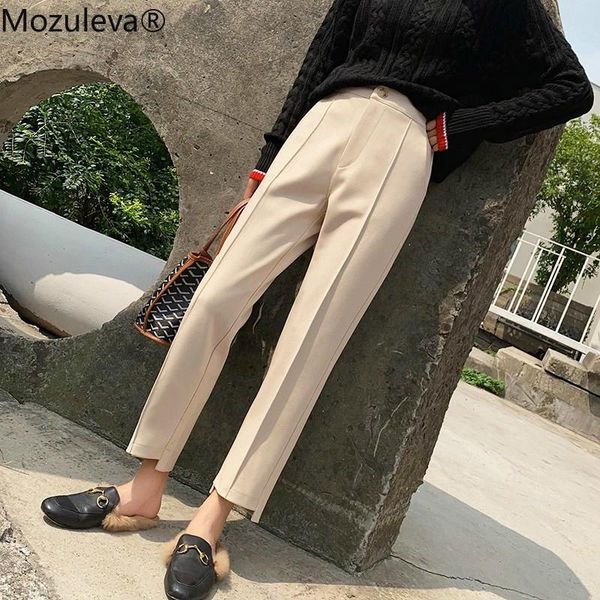 women's pants & capris mozuleva 2021 ol style high waist trousers winter thicken women woolen plus size warm pencil female femme, Black;white
women's pants & capris mozuleva 2021 ol style high waist trousers winter thicken women woolen plus size warm pencil female femme, Black;white